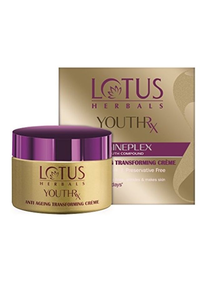 LOTUS HERBALS YouthRx Anti Ageing Transforming Creme 50grams  - Image 1