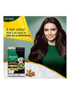 Streax Pack Of 16 Insta Shampoo Hair Colour Natural Black 240ml  - Image 2