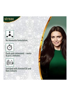 Streax Pack Of 16 Insta Shampoo Hair Colour Natural Black 240ml  - Image 4