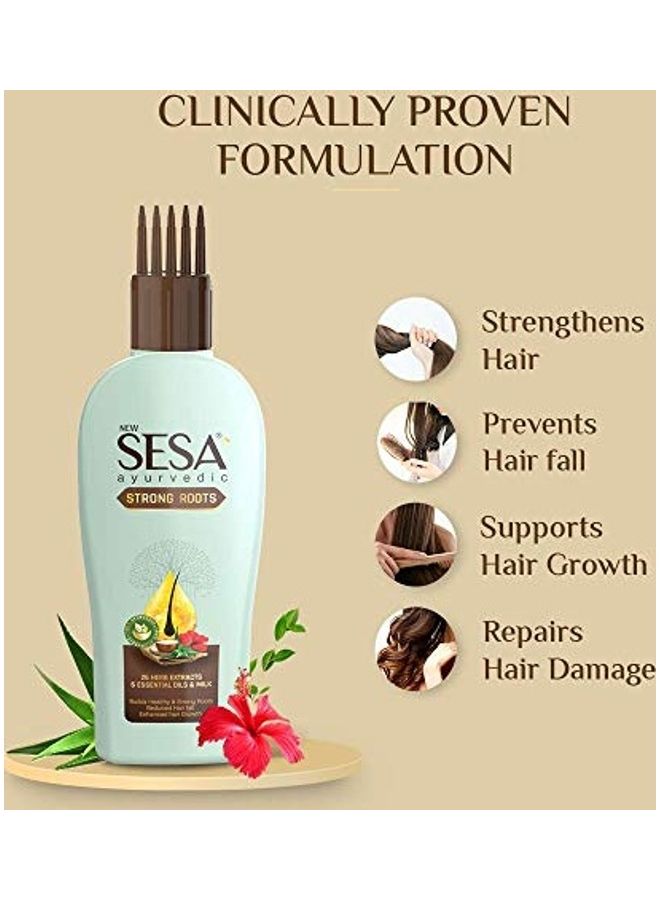 سيسا زيت الأيورفيدا سترونج روتس لجذور شعر قوية غني بمستخلصات شجرة البانيان شفاف 100ملليلتر - Image 5