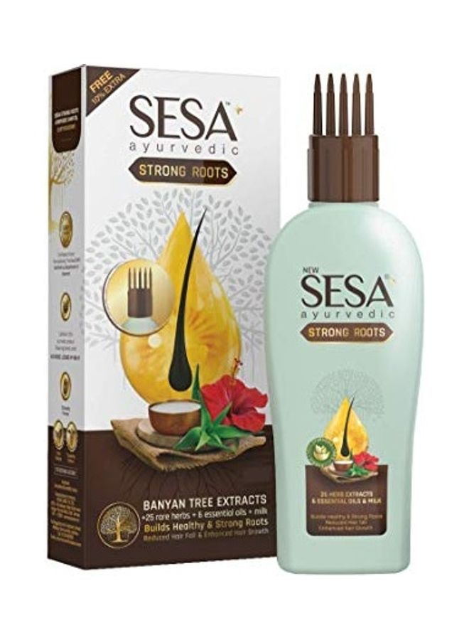 سيسا زيت الأيورفيدا سترونج روتس لجذور شعر قوية غني بمستخلصات شجرة البانيان شفاف 100ملليلتر - Image 1