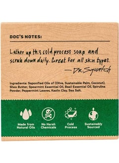 Dr. Squatch Spearmint Basil Natural Soap White  - Image 5