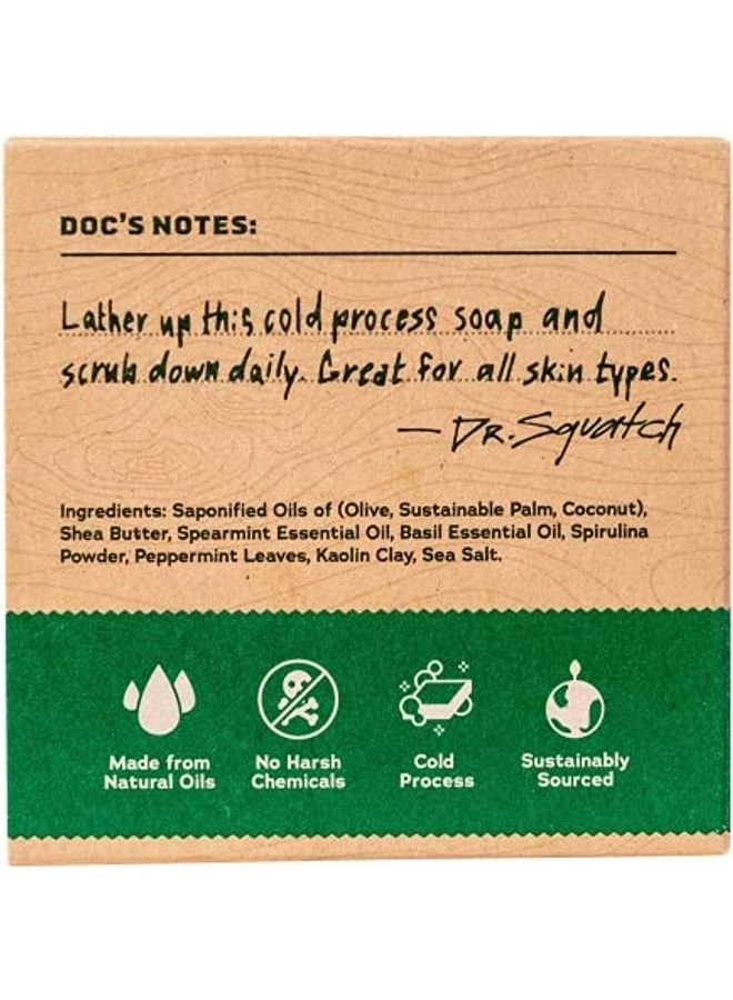 Dr. Squatch Spearmint Basil Natural Soap White  - Image 5