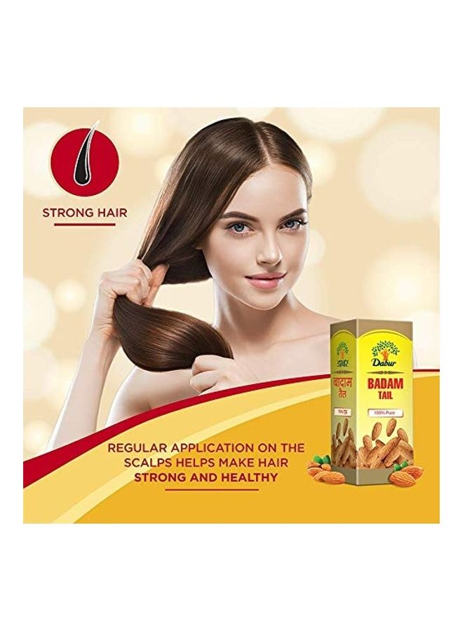 دابر زيت بادام تيل صافي بنسبة 100% أصفر 50ملليلتر - Image 3