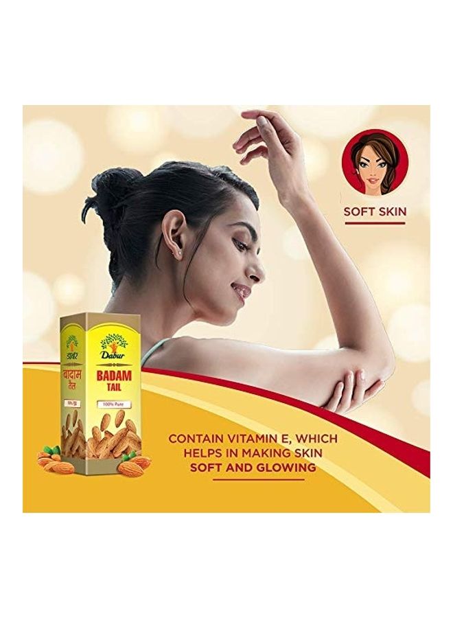 دابر زيت بادام تيل صافي بنسبة 100% أصفر 50ملليلتر - Image 5