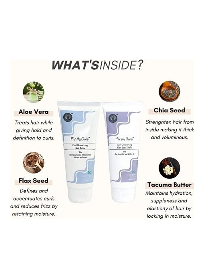Fix My Curls - Curl Quenching Moisture Bundle White 100grams - Image 1