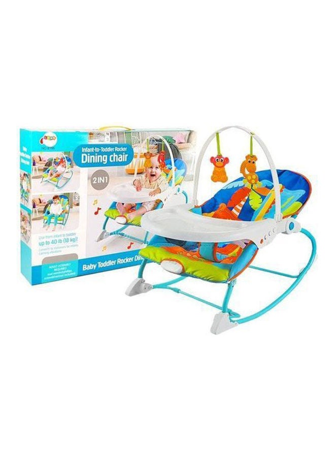 2 In 1 Musical Infant To Toddler Rocker Dining Chair - Image 1