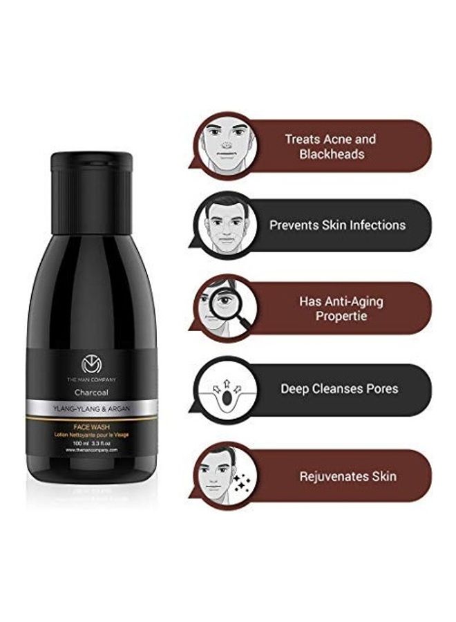 The Man Company - Charcoal Face Wash With Ylang-Ylang & Argan 100ml - Image 1