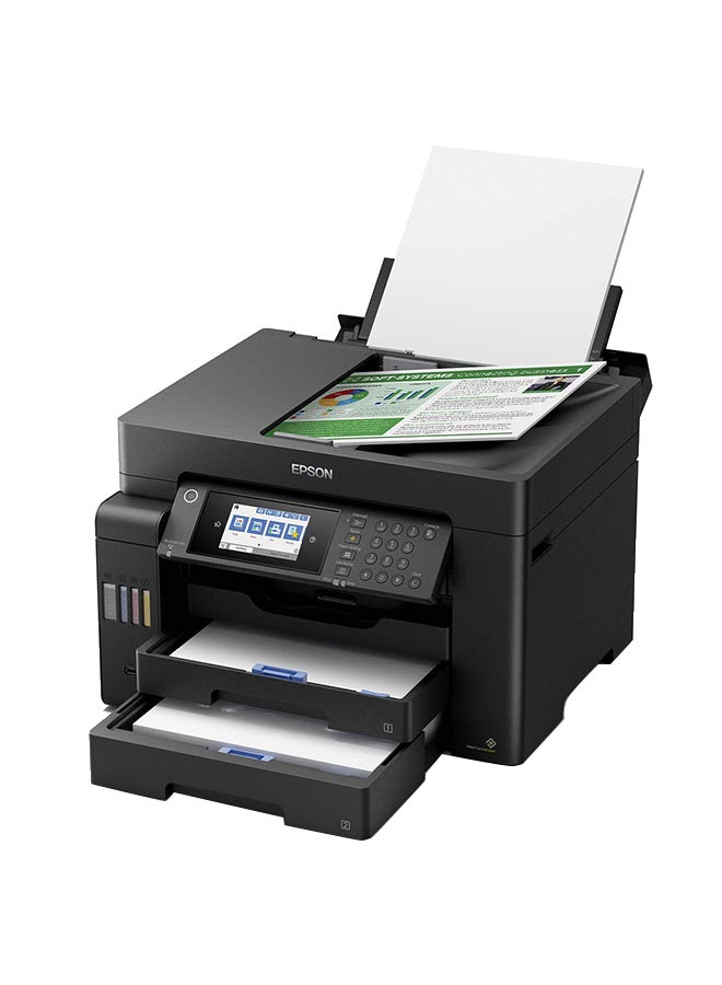 إبسون طابعة ايكو تانك L15150 A3+ 4 في 1 للطباعة والمسح الضوئي والنسخ والفاكس طابعة لاسلكية للأعمال أسود - Image 3
