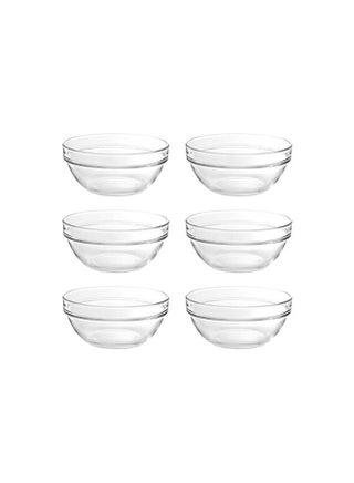 6-Piece Round Serving Bowl Set Clear 5inch - v1635418914/N33226774A_2