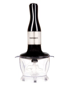 Mediatech 5 in 1 Stainless Steel Hand Blender , 700 watt,Copper Motor, Stainless Steel, 2 Speeds - Includes 500ml Chopper, Whisk, and Cup, MT-HB14 Black/Clear  - Image 5