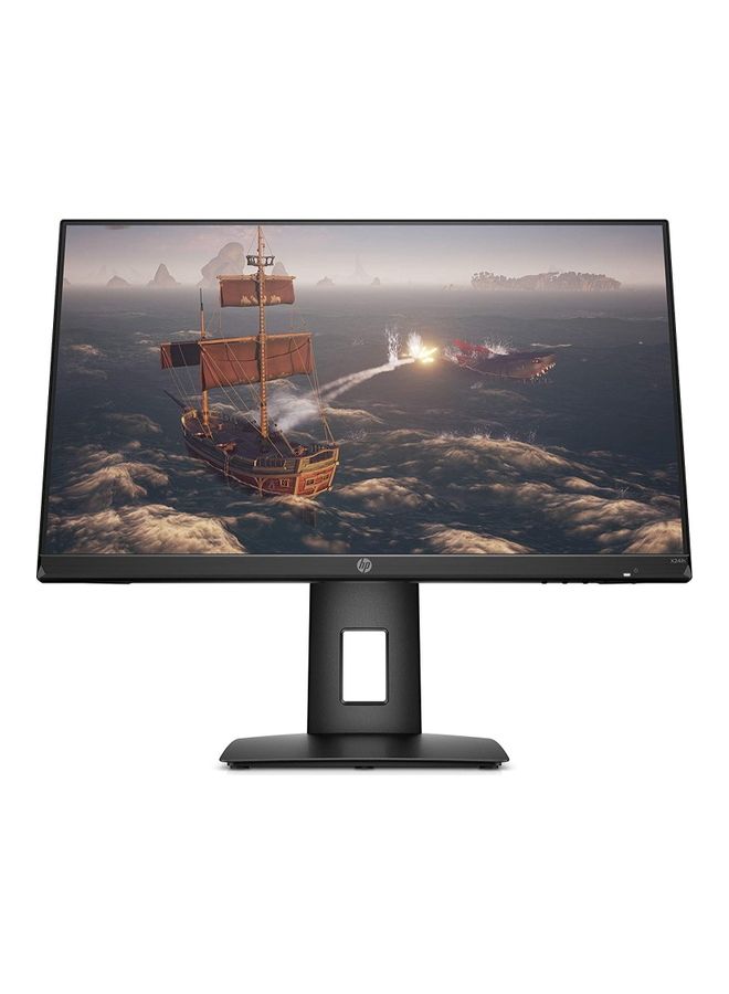 HP - X24iH Gaming Monitor, 144 Hz Refresh Rate, 1ms Response, Ultrawide IPS 24 Inch Panel Screen, Height Adjustable Stand, AMD FreeSync Premium Certified for Entry-Level Players Black - Image 1