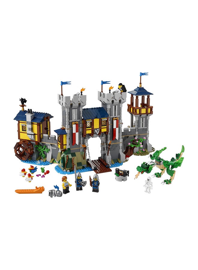 6333048 6333048 Creator 3In1 Medieval Castle 31120 Building Kit; Castle With Moat And Drawbridge, Featuring A Dragon Toy And 3 Minifigures; Cool Toys For Kids Who Love Lego Sets And Imaginative Play (1,426 Pieces) 9+ Years 1426 9+ Years - v1635421840/N48604907A_10