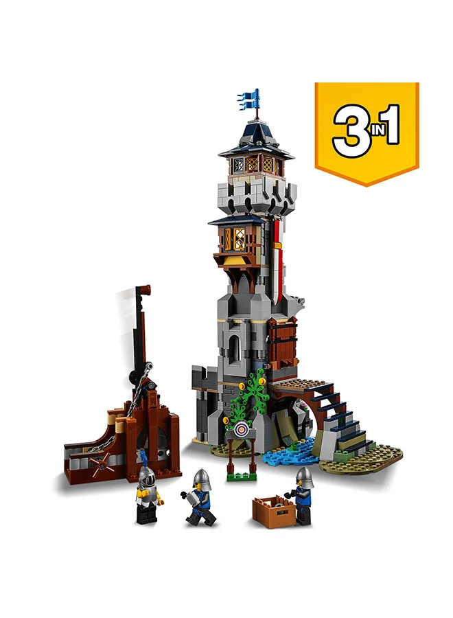 ليغو 6333048 Creator 3In1 Medieval Castle 31120 Building Kit; Castle With Moat And Drawbridge, Featuring A Dragon Toy And 3 Minifigures; Cool Toys For Kids Who Love Lego Sets And Imaginative Play (1,426 Pieces) 9+ Years