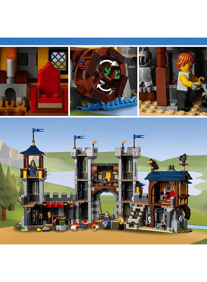 6333048 6333048 Creator 3In1 Medieval Castle 31120 Building Kit; Castle With Moat And Drawbridge, Featuring A Dragon Toy And 3 Minifigures; Cool Toys For Kids Who Love Lego Sets And Imaginative Play (1,426 Pieces) 9+ Years 1426 9+ Years - v1635421840/N48604907A_14