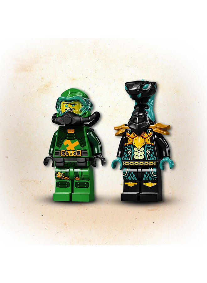 71750 228-Piece Ninjago Lloyd’s Hydro Mech Building Toy Set 7_years