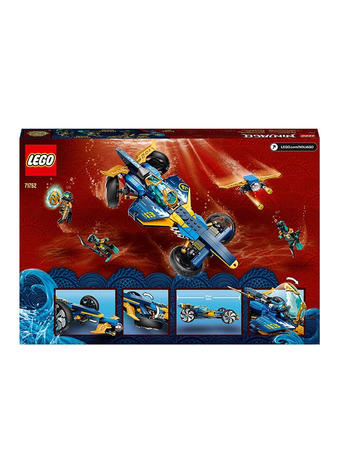 LEGO - 71752 Ninjago Ninja Sub Speeder Building Set, 2 In 1 Submarine And Car Toy With Cole Jay Minifigures 8+ Years - Image 1