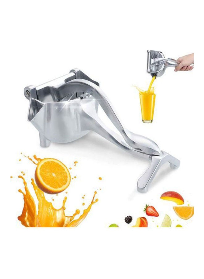 Professional Manual Juicer Stainless Steel Hand Fruit Squeezer Silver - Image 1
