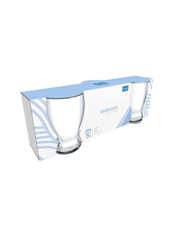 Ocean 3-Piece Hansa Rock Glass Set Clear 300Liters - Image 3