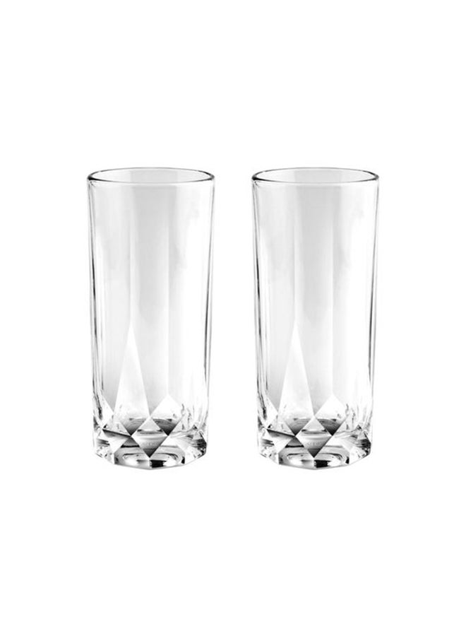 Ocean 2-Piece Hi Ball Glass Set Clear 14.5x7.5x16cm - Image 1