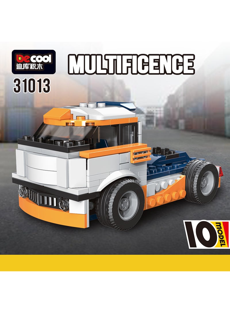 Decool 222+ Pieces Engineering Forklift (10 Model) - Image 4