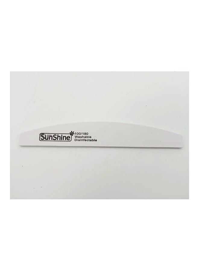 صن شاين مبرد أظافر على شكل هلال 25 قطعة 100/180 حبيبة - Image 4