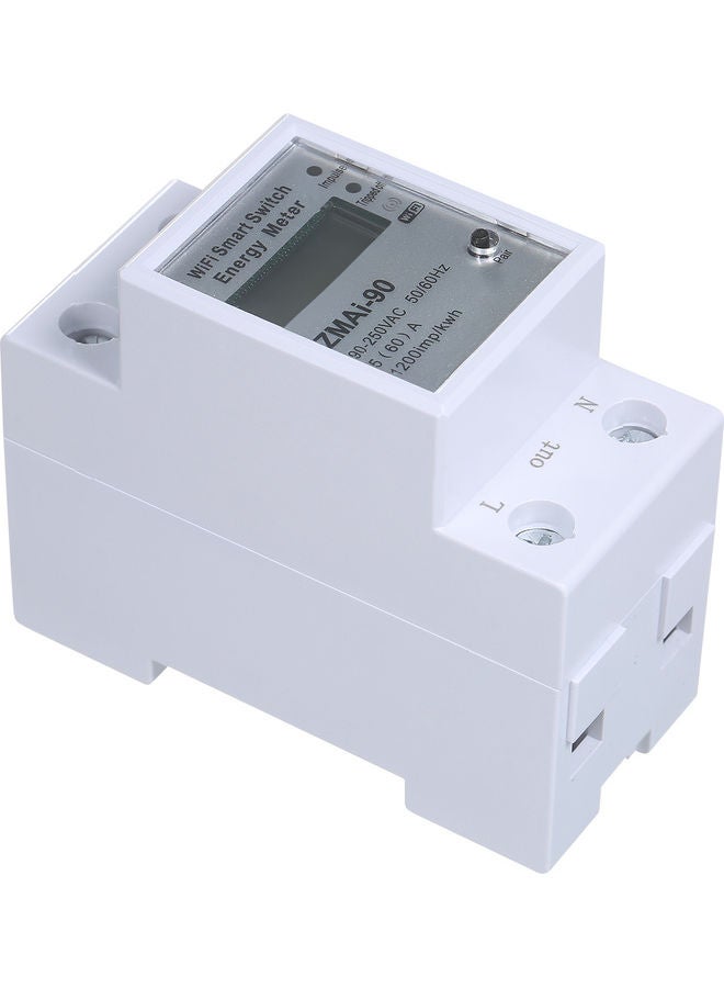 Generic - Wifi Smart Real Time Electricity Meter White 9.00X4.00X8.00cm - Image 1