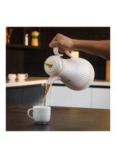 رويال فورد ترمس دااريا مفرغ من الهواء من الزجاج بيج 1لترات  - Image 4