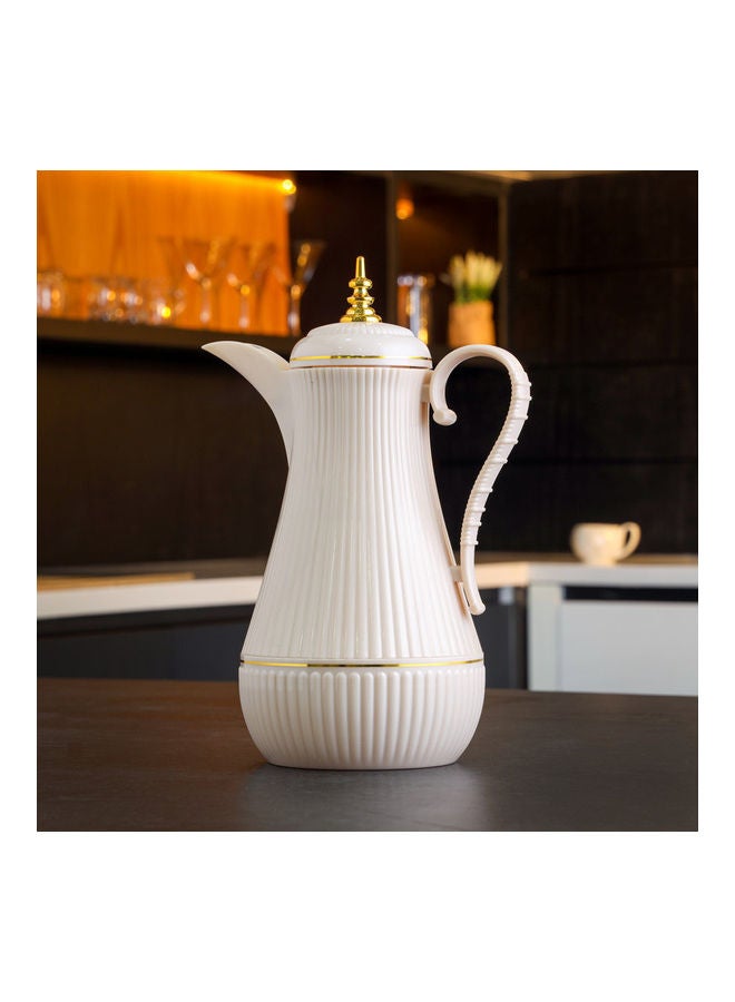 Royalford Daaria Double Wall Vacuum Flask Beige 1Liters  - Image 3