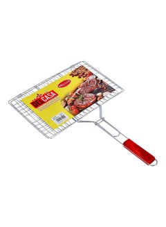 DELCASA Foldable Portable Stainless Steel Barbecue Grill Indoor And Outoor Silver  - Image 3