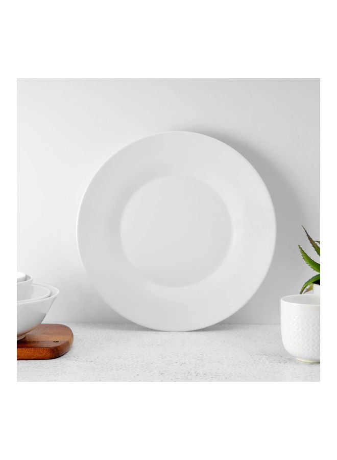 ديلكاسا طبق عشاء عميق ميلامين أبيض 10بوصة - Image 1