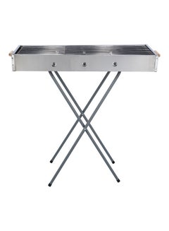 Royalford Stainless Steel Bbq Stand With Grill Silver 65x30x67cm  - Image 1