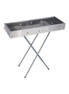 Royalford Stainless Steel Bbq Stand With Grill Silver 65x30x67cm  - Image 3