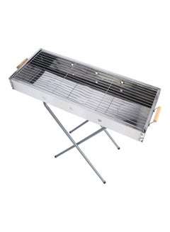 Royalford Stainless Steel Bbq Stand With Grill Silver 65x30x67cm  - Image 5