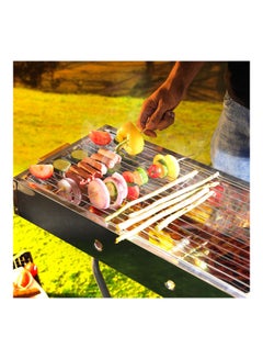 Royalford Stainless Steel Bbq Stand With Grill Silver 65x30x67cm  - Image 2