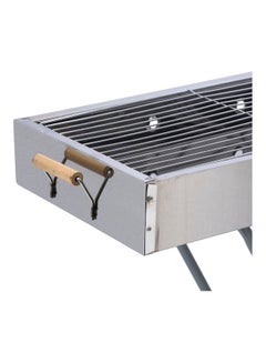 Royalford Stainless Steel Bbq Stand With Grill Silver 65x30x67cm  - Image 4