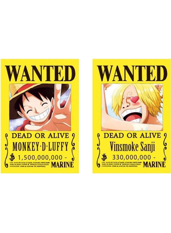 سابو ملصق بتصميم أنمي مطلوب من 9 قطع متعدد الألوان 14.3 x 21سم - Image 3