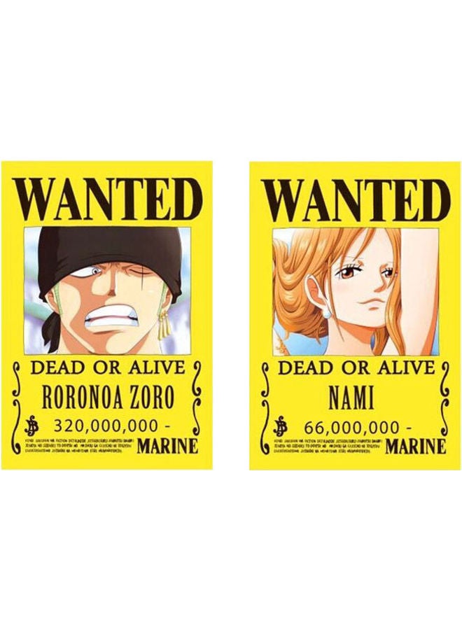 سابو ملصق بتصميم أنمي مطلوب من 9 قطع متعدد الألوان 14.3 x 21سم - Image 4