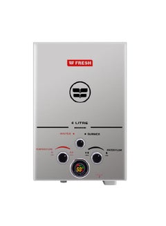 Fresh Natural Gas Water Heater 6 Liter  With Adapter 500011089 Silver 
