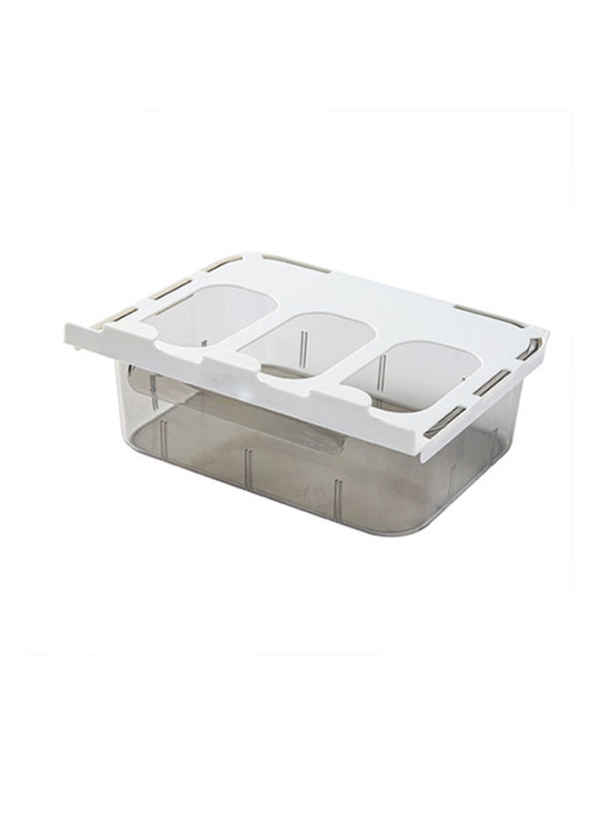 Sharpdo Drawer Storage Box White/Clear 30x22.5x10.5cm - Image 1