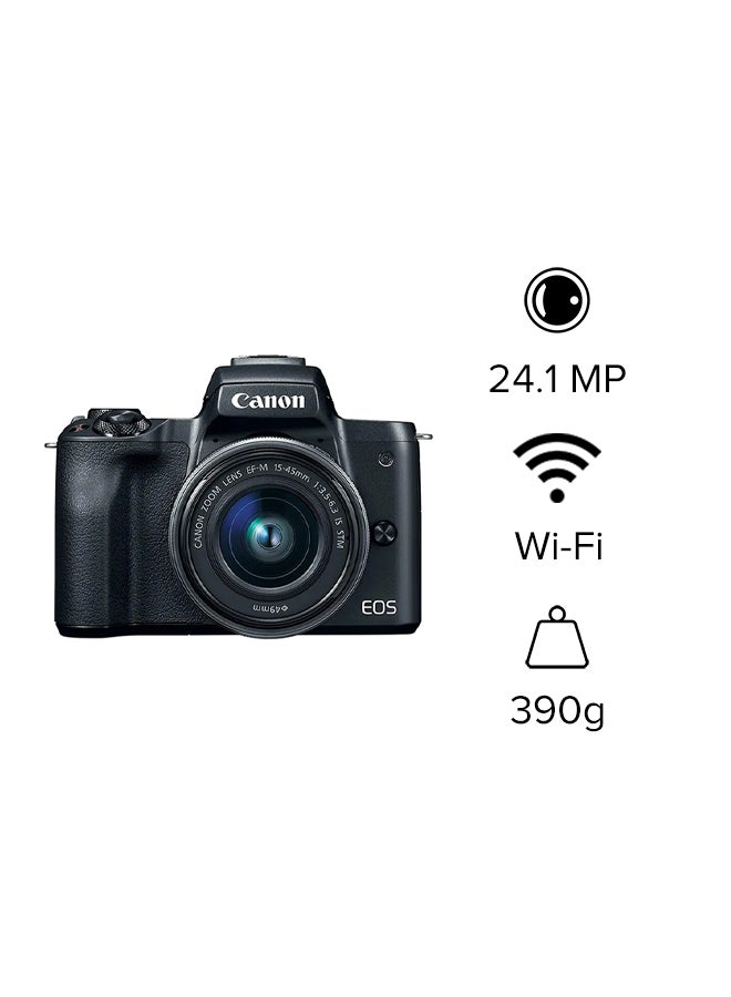 EOS M50 4K 24.1 MP DSLR Camera Black