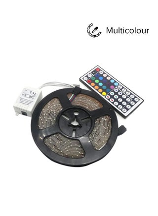 شريط إضاءة LED مرن بألوان RGB مع جهاز تحكم عن بعد متعدد الألوان 10متر - v1635445532/N24808016A_1