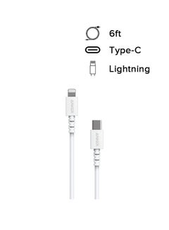 آنكر كابل باور لاين سيليكت USB C إلى Lightning لهاتف أبل آيفون 11/ 11 برو/ X‍‏/ Xs‏/ XR/ ‏XS ماكس/‏ 8/ 8 بلس يدعم تقنية توصيل الطاقة أبيض  - Image 2