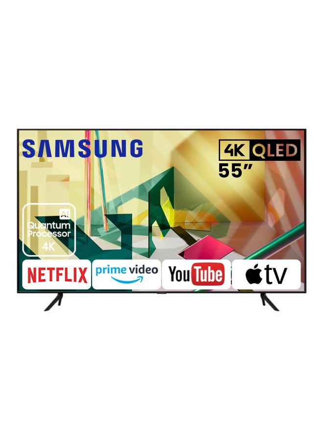 Samsung - 55-Inch 4K QLED Smart TV 55Q70T Black - Image 1