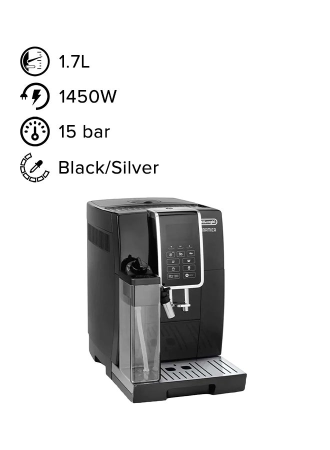 De'Longhi Dinamica Espresso Maker 1.7 L 1450 W ECAM350.55.B Black/Silver  - Image 1
