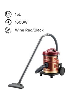 HITACHI Unique design Dry Drum Vacuum Cleaner 15 L 1600 W CV940Y-SS220-WR Wine Red/Black  - Image 1