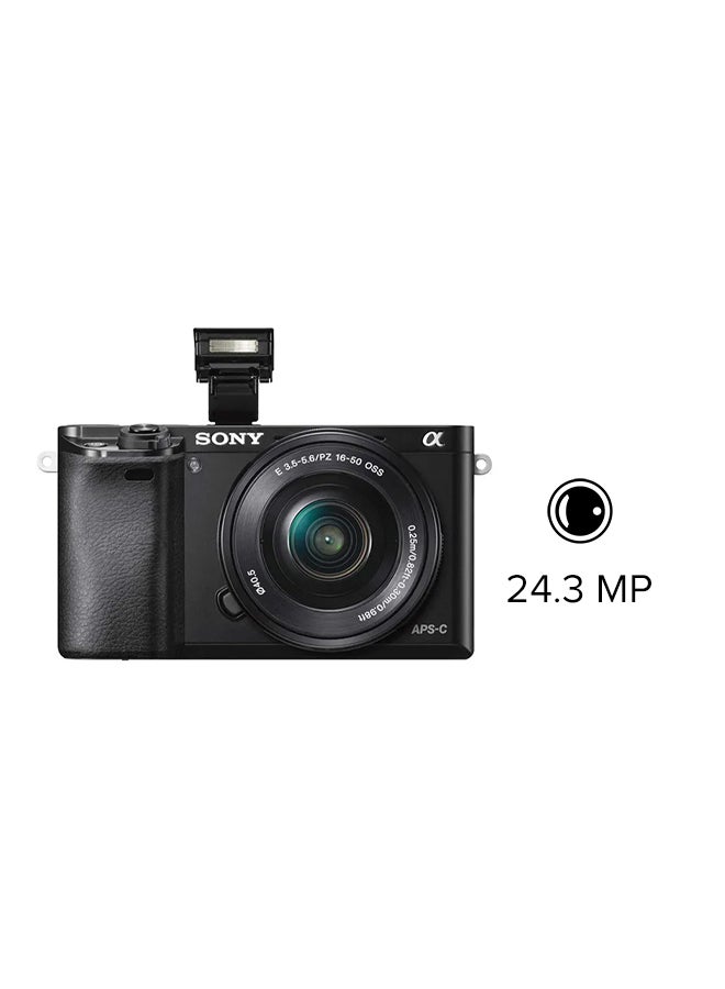 Alpha a6000 Mirrorless Digital Camera with 16-50 mm Lens 24.3MP (Black)