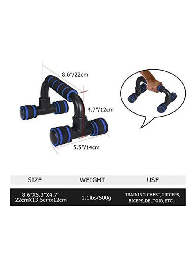 Push Up Support H Type Perfect Muscle Push Up Pushup Bars Stands Handles Aid 1.37kg