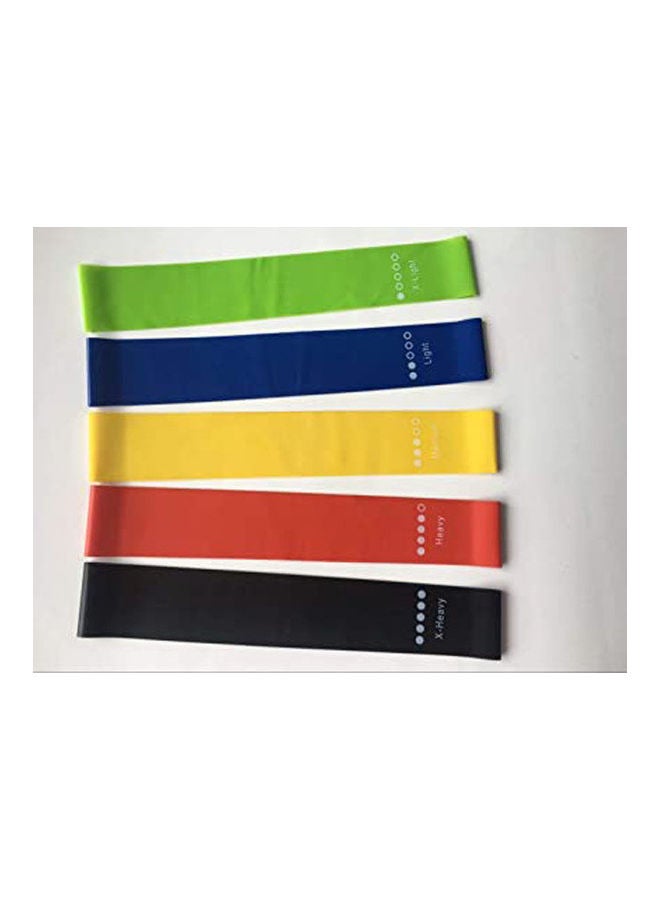 Generic Resistance Bands Set Exercise Loops 9 Inch Workout Bands Fit Home Fitness Yoga Physical Therapy With Carry Bag 124grams  - Image 1