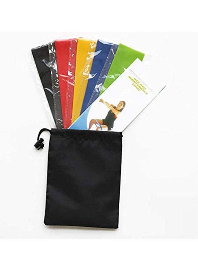Generic Resistance Bands Set Exercise Loops 9 Inch Workout Bands Fit Home Fitness Yoga Physical Therapy With Carry Bag 124grams  - Image 2